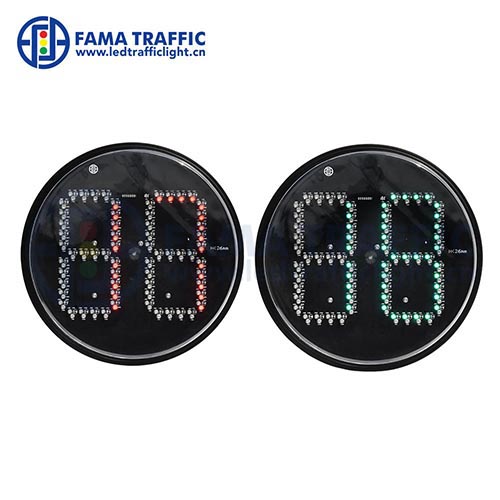 300мм LED светофор модулунун объективсиз артка эсептөө таймери