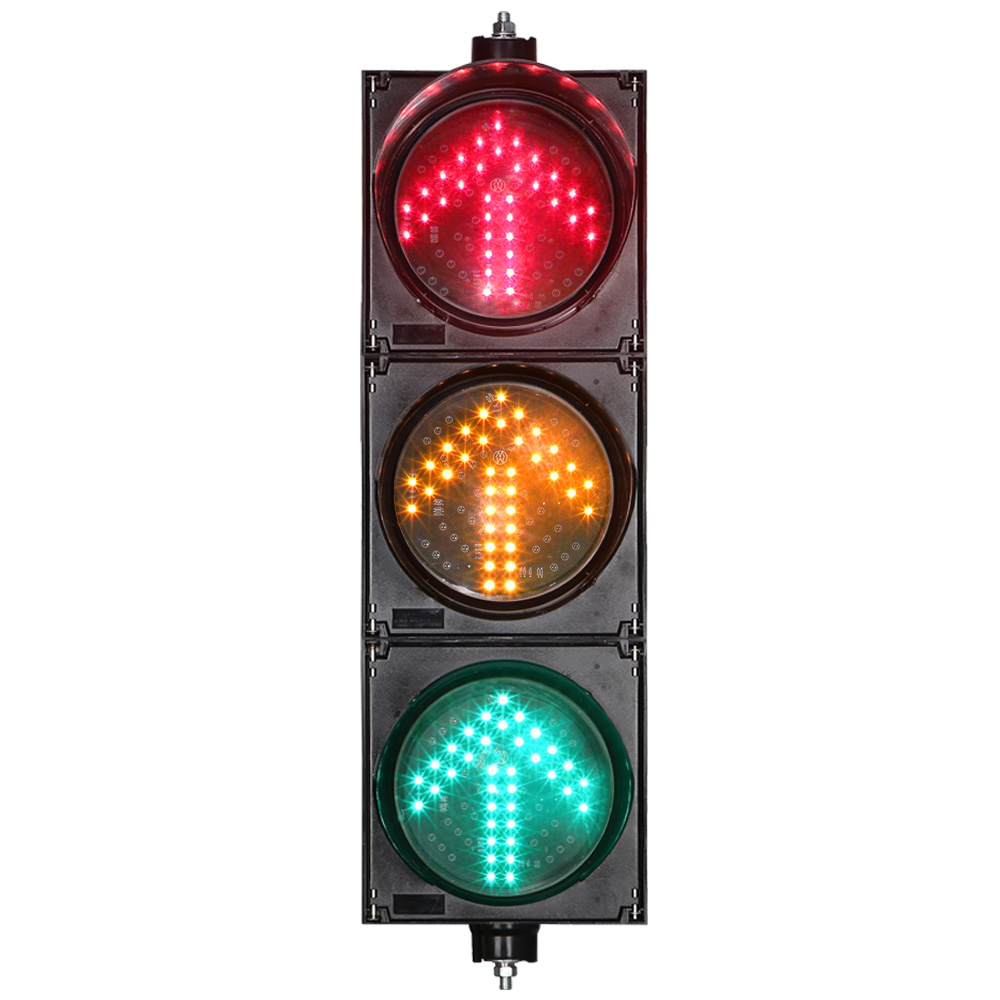 Аз кубаттуулуктагы кызыл/сары/жашыл жебелүү светофор