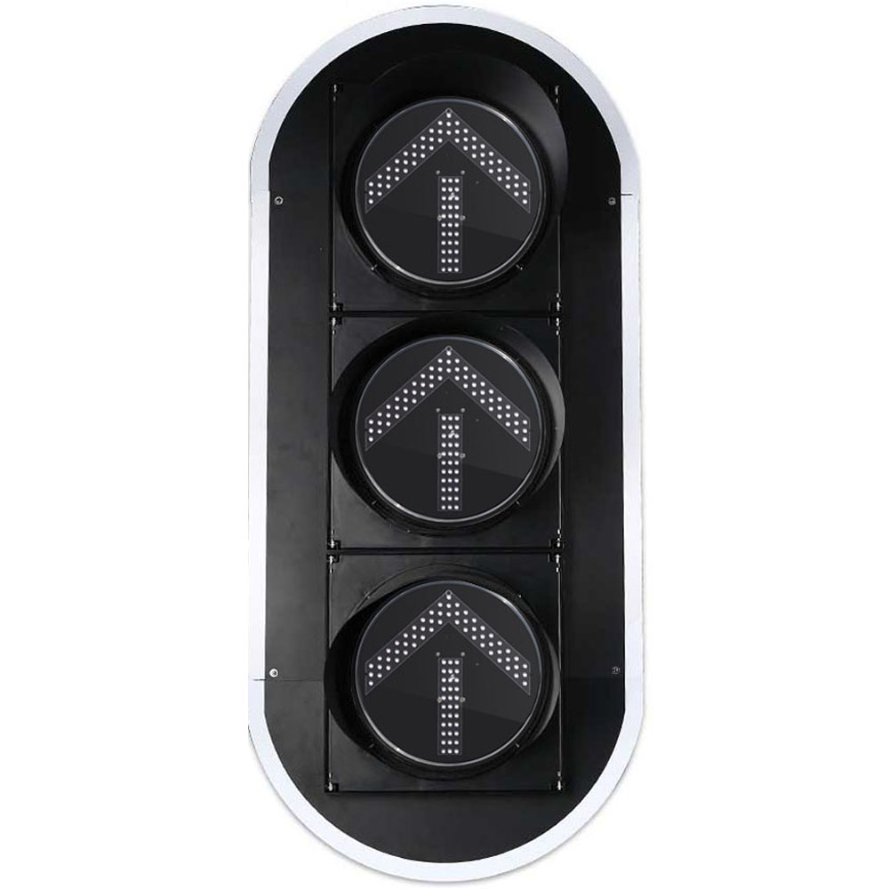 Аз кубаттуулуктагы кызыл/сары/жашыл жебелүү светофор