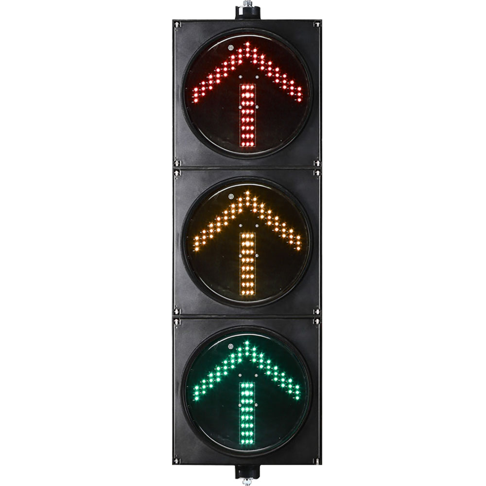 Аз кубаттуулуктагы кызыл/сары/жашыл жебелүү светофор