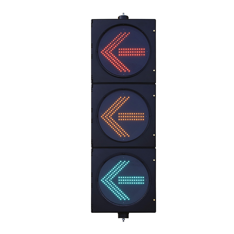 Аз кубаттуулуктагы кызыл/сары/жашыл жебелүү светофор