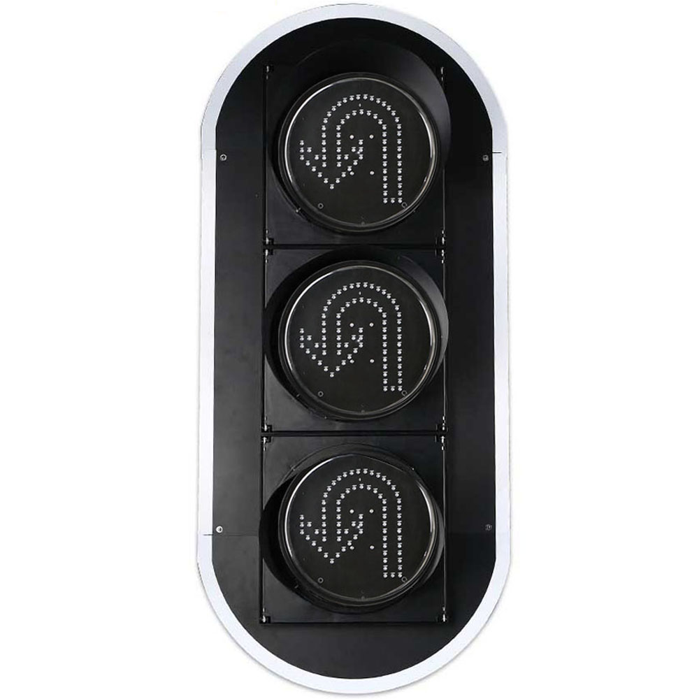 Аз кубаттуулуктагы кызыл/сары/жашыл U бурулуш светофору