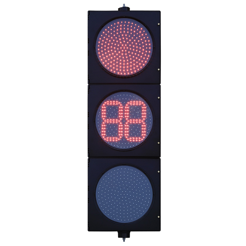 Артка саноо таймери бар аз кубаттуулуктагы кызыл/сары/жашыл толук шарлуу светофор