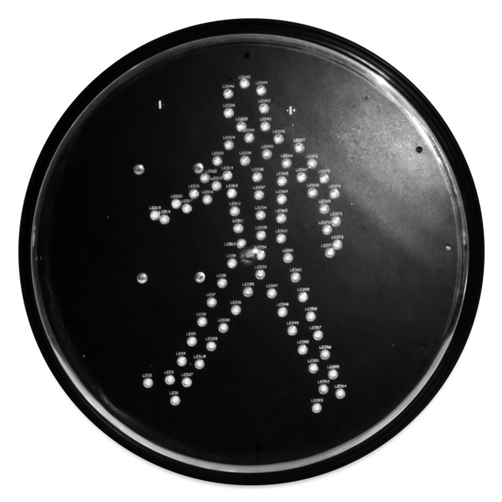 Аз кубаттуу жөө жүргүнчүлөр үчүн светофор модулу