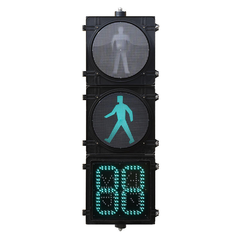 Артка саноо таймери бар жогорку агымдагы жөө жүргүнчүлөр үчүн светофор