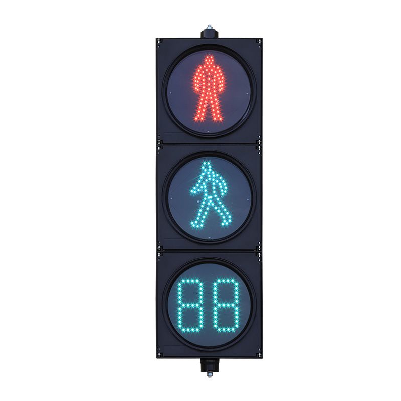 Артка саноо таймери менен аз кубаттуу жөө жүргүнчүлөр үчүн светофор