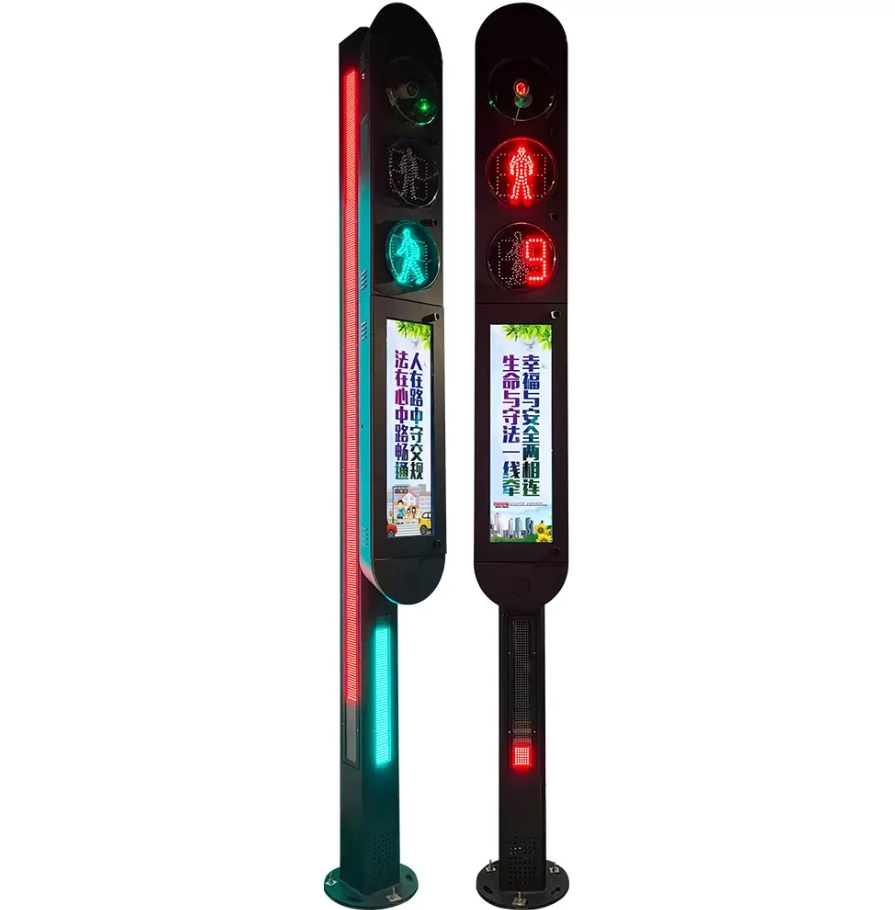 Жөө жүргүнчүлөрдү аныктоочу интеграцияланган светофор Жөө жүргүнчүлөрдү аныктоочу интеграцияланган светофор