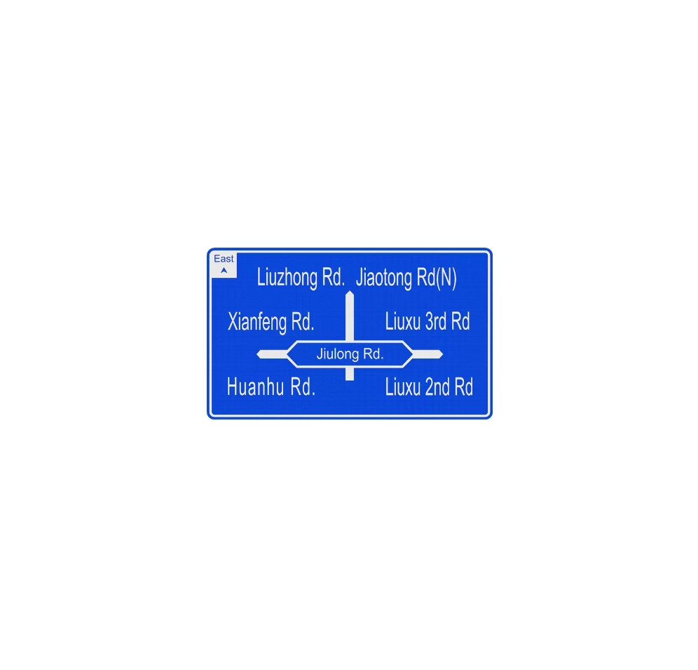Түнкү жана туманда жакшыраак көрүнүү үчүн Cross Road Street белгиси